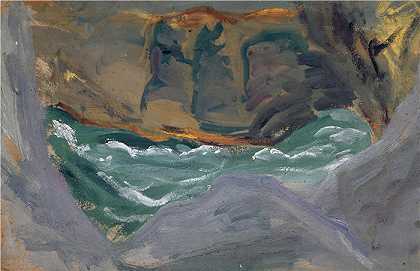 恩斯特·希斯（Ernst Schiess，瑞士画家）-(裂缝中的海浪(1))