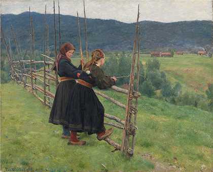 埃里克·韦伦斯基德（ Erik Werenskiold，挪威画家）-(九月（1883 年）)