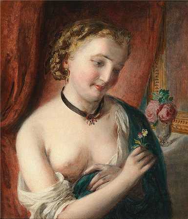 约翰·巴普蒂斯特·雷特（Johann Baptist Reiter,奥地利画家）-(一个女孩的肖像)