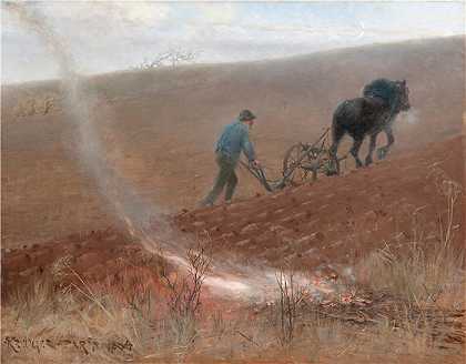 尼尔斯·克鲁格（ Nils Kreuger，瑞典画家）-(春耕 (1884))