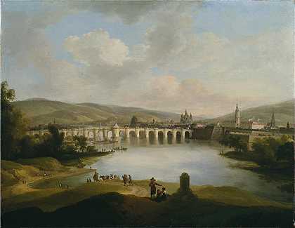 迪特里希（Christian Wilhelm Ernst Dietrich，德国画家）作品-(城镇景观)