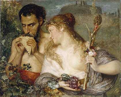 恩斯特·约瑟夫森（ Ernst Josephson） –仙女和福恩油画
