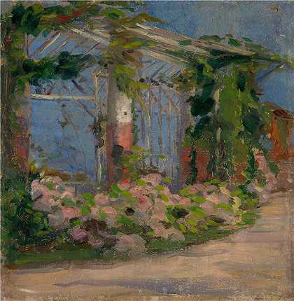 朱多维特·皮特霍特（Ľudovít Pitthordt，斯洛伐克画家）作品-(花园主题（1900-1920）)