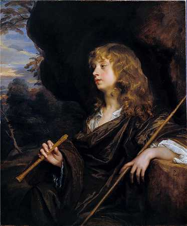 彼得·莱利（Peter Lely，荷兰画家）-(一个男孩作为牧羊人（c.1658-60）)
