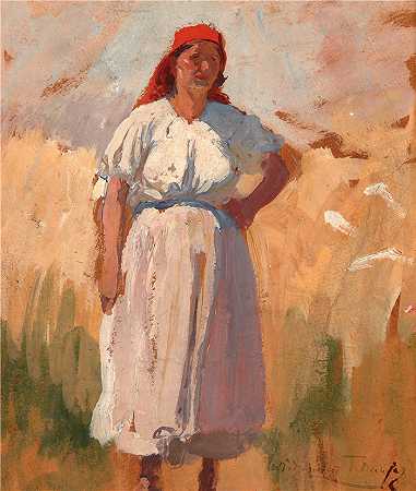 沃兹米日·泰特马耶（Włodzimierz Tetmajer，波兰画家）-(来自 Bronowice 的 Wieśniaczka（1898-1902 年）)