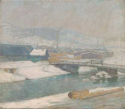 埃莱米尔·哈拉斯-赫拉迪尔（Elemír Halász-Hradil，捷克画家）-(Margecany 磨坊 (1912))