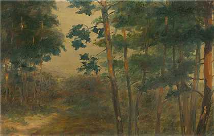 埃莱米尔·哈拉斯-赫拉迪尔（Elemír Halász-Hradil，捷克画家）-(森林景观 (1902–1908))