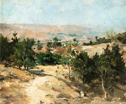 埃米尔·弗里安特（Émile Friant，法国画家）作品-(松树（马尔泽维尔高原）（1879 年）)