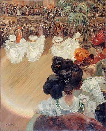 路易斯·阿贝尔-特鲁谢（Louis Abel-Truchet，法国画家）-(Quadrille au bal Tabarin（1906 年）)
