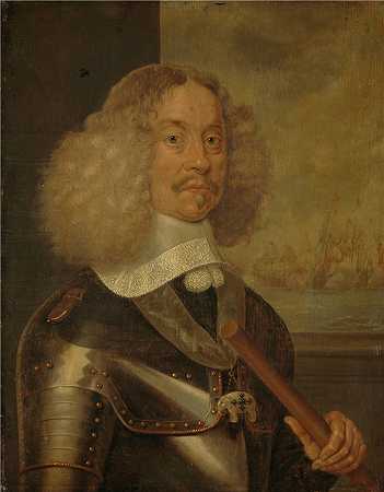 亚伯拉罕·范·韦斯特维尔德（Abraham van Westerveld ，荷兰，1620-1692 年）作品-Jacob Baron van Wassenaer 的肖像，Obdam 勋爵，荷兰和西弗