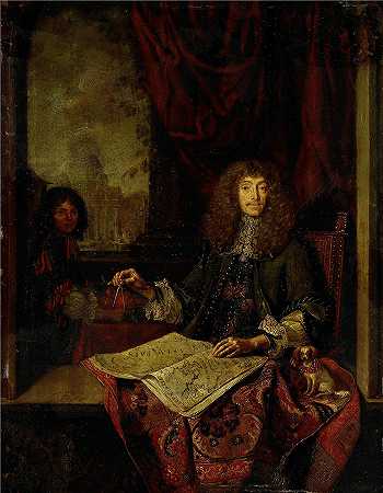 雅各布·图伦夫利特(Jacob Toorenvliet，1640-1719)作品-(Carel Quina（1622-89 年）的肖像（1669 年）)
