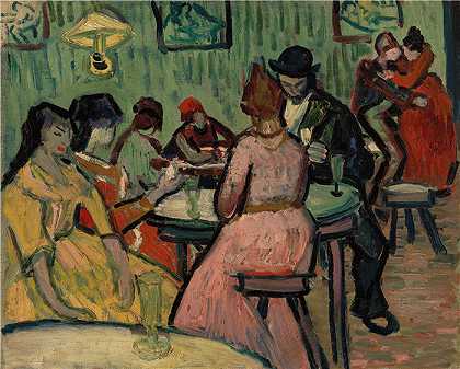 文森特·梵高（Vincent van Gogh，荷兰画家） –(妓院 (Le Lupanar) (1888))