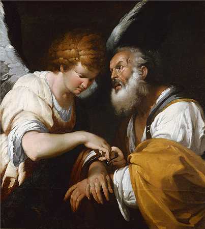 贝尔纳多·斯特罗兹（Bernardo Strozzi，意大利画家）-(圣彼得获释（约 1635 年）)