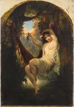 查尔斯·路易斯·穆勒（Charles Louis Müller ，法国）作品-林中仙女