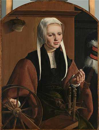 马腾·范·海姆斯凯克（Maerten van Heemskerck）作品-一个女人的肖像，可能是安妮·科德 (1529)