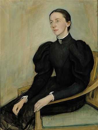 奥洛夫·阿雷尼乌斯（Olof Arenius）作品-玛蒂尔达残忍的肖像（1896 年）
