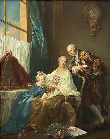 弗朗索瓦·休伯特·德鲁埃（François Hubert Drouais）-全家福，1756年