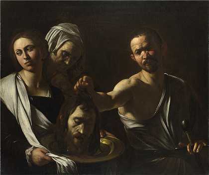 卡拉瓦乔（Caravaggio，意大利画家）-Michelangelo Merisi da Caravaggio – Salome receives the Head of Saint John th