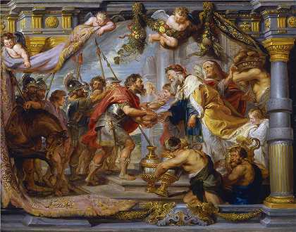 彼得·保罗·鲁本斯（ Peter Paul Rubens）-(the meeting of abraham and melchizedek)（399）