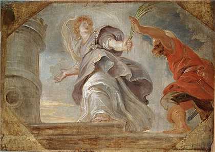 彼得·保罗·鲁本斯（ Peter Paul Rubens）-(保佑建筑师的圣女)（137）