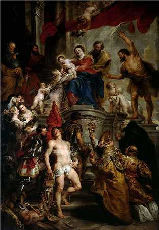 彼得·保罗·鲁本斯（ Peter Paul Rubens）-(群雄瞻仰圣母与圣婴)（125）