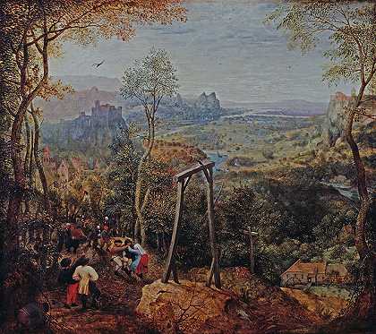 老彼得·勃鲁盖尔（Bruegel Pieter）的(绞刑架上的喜鹊)