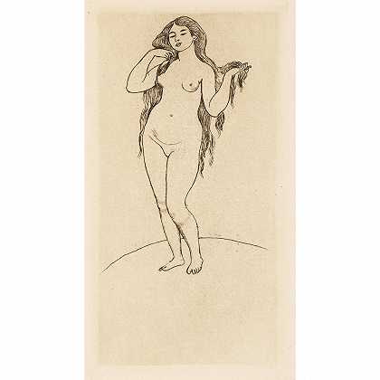 皮埃尔·奥古斯特·雷诺阿 裸体女人，从页面