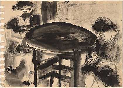 Two Women Seated at Round Table recto 688574000*2877px