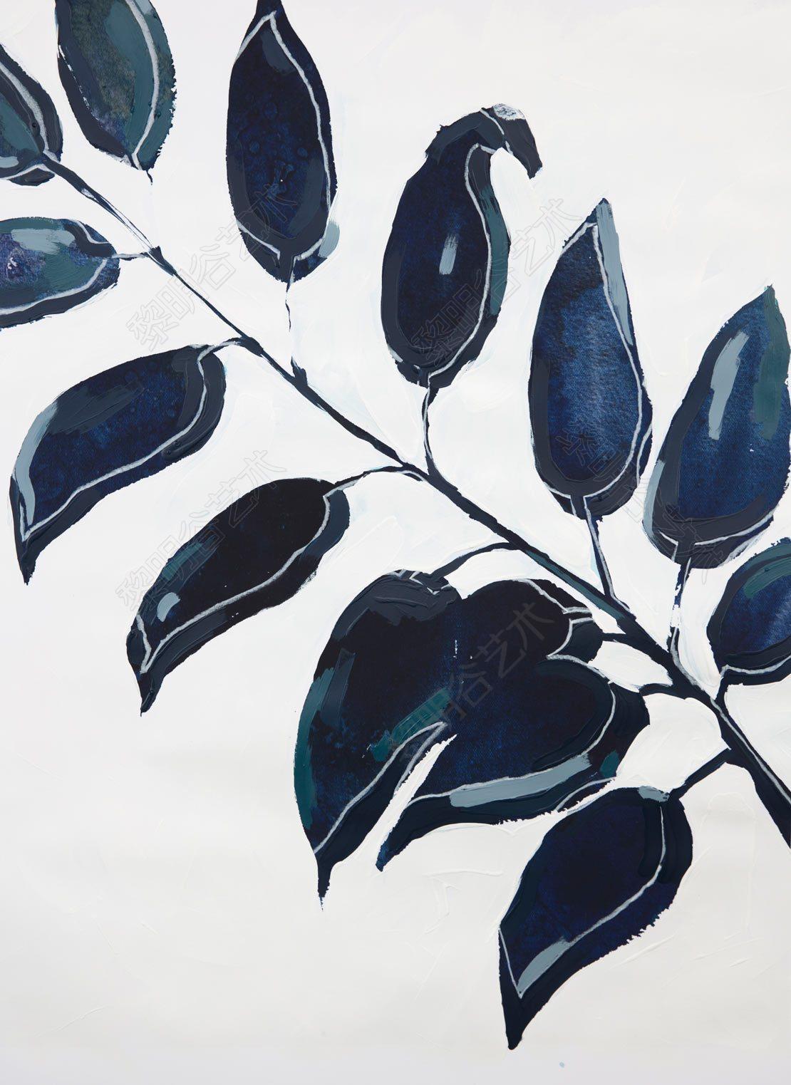 indigo-blue-leaves
