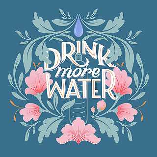 ~Drink More Water I – 3000×3000px